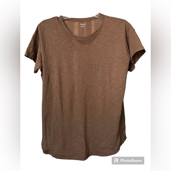 Madewell Tops - Madewell Whisper Cotton Crewneck Tee t shirt mocha